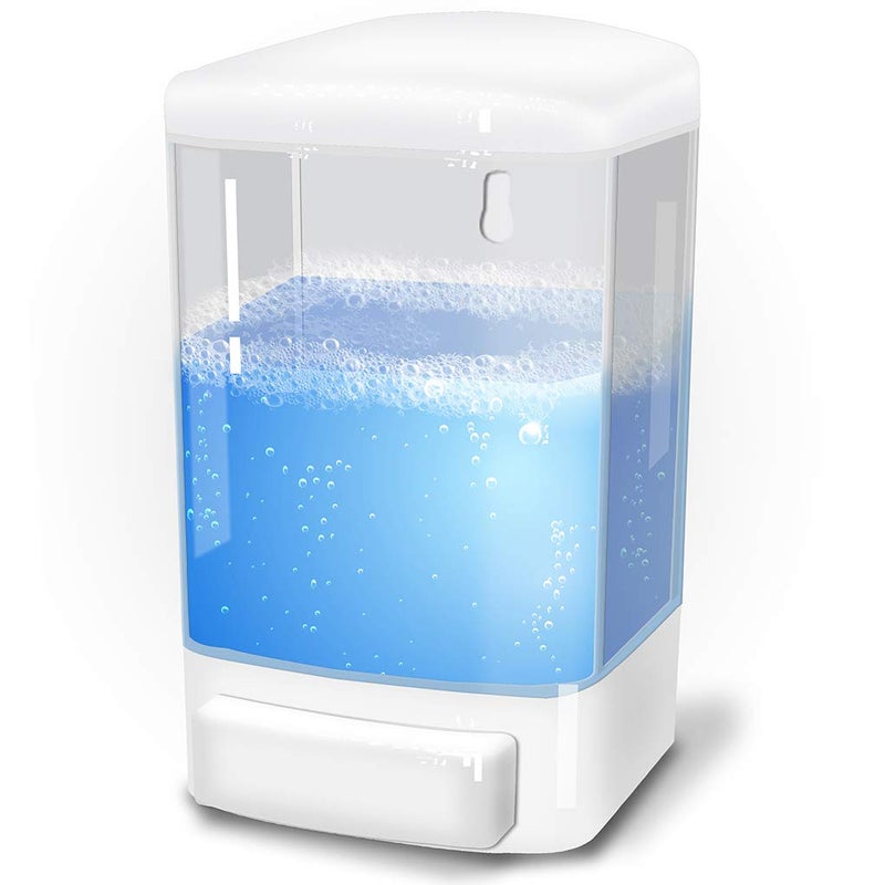 Evhome Manual Soap Dispenser Wall Mount Hand Sanitizer Dispenser 33.8oz Commercial Soap Dispenser for Bathroom Kitchen Restaurant School, Shampoo Dispenser for Liquid Gel Chamber 1000ml-trans - Image 1